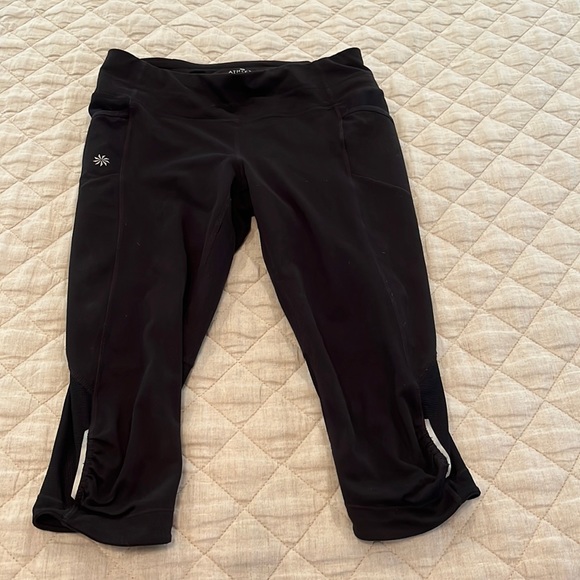 Black Athleta capris - Picture 1 of 3